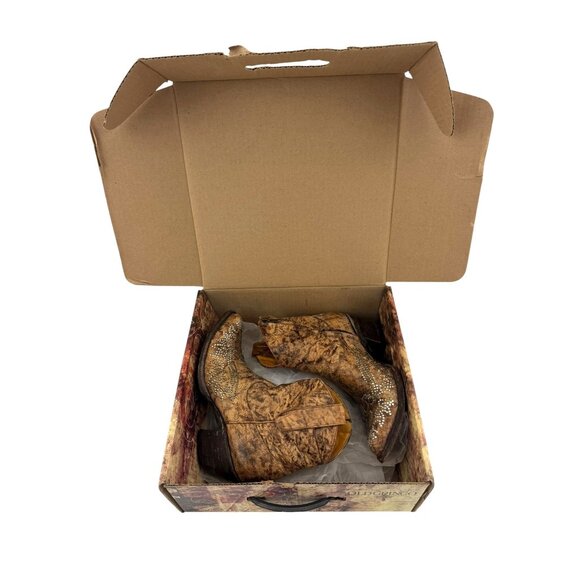 Size 7.5 Old Gringo Eagle Swarovski Crystals Snip Toe Ankle Cowboy Cowgirl Boots - Picture 11 of 14